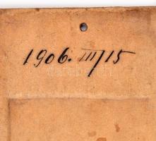 1906 A Purgo gyógyszer szecessziós dombornyomott reklámja, 30,5×6 cm