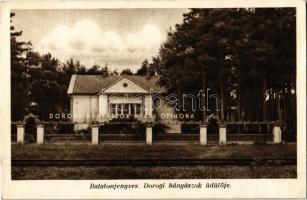 1938 Balatonfenyves, Dorogi bányászok üdülője (gyűrődés / crease)