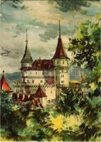 Bajmóc, Bojnice; Gróf Pálffy kastély / Bojnicky hrad (zámok). Krajské nitrianske múzeum / castle s: J. Fedora (EK)