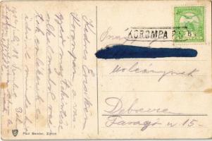 Tátra, Vysoké Tatry; tarpataki vízesés, kirándulók / Kohlbacher Wasserfall / waterfall