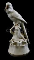 Sitzendorf porcelán papagáj, kézzel festett, jelzett, kopásnyomokkal, m: 18,5 cm
