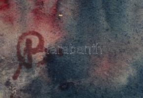 Bernáth jelzéssel: Balaton. Akvarell, papír, üvegezett fa keretben, 34x48 cm