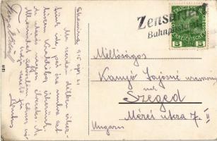 1915 Skawina, Widok Rynku w Skawinie / market square. Art Nouveau, floral (EK)