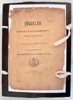 Függelék a Magyar Gyógyszerkönyv második kiadásához. Bp., 1896. Boruth E.713p. Borító nélkül, hozzá készített mappában.