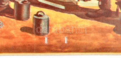 cca 1950-1960 "Begyűjtésben élenjáró .. T. Sz. Cs.nek!", kisméretű propaganda plakát, az a...