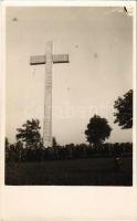 1933 Gödöllő, Cserkész Jamboree, kereszt / World Scout Jamboree with cross. Foto M. Toma photo