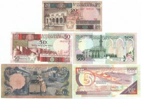 Szomália 1978-1996. 5xklfl 20Sch,50 Sch, 100Sch,500 Sch, 1000Sch T:I,I-
Somalia 1978-1996. 5 diff 2...