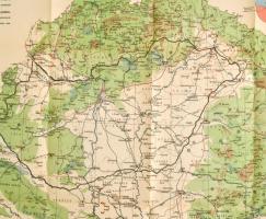 1920 Magyarország gazdaságföldrajzi térképe, 1:15,00.000. Dr. Teleki Pál gróf és dr. Cholnoky Jenő k...
