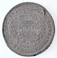 1696K-B Tallér Ag "I. Lipót" Körmöcbánya (28,94g) T:1- anyagfölösleg / Hungary 1696K-B Tha...