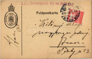 1918 3. Hadik Huszárezred 1914-1917 / K.u.K. Husarenregiment Graf von Hadik Nr. 3. / WWI K.u.K. Hussar military postcard (EK)