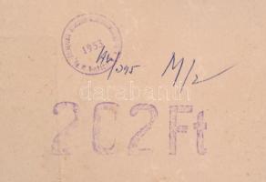 Konecsni Zsizsi (1911-2000): Táj. Rézkarc, jelzett, hátoldalán Rézkarcoló Művészek Alkotóközösségéne...