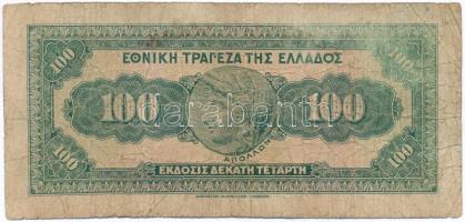 Görögország 1927. 100D T:III-,IV 
Greece 1927. 100 Drachmai C:VG,G Krause#KM91