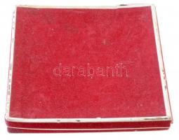 1988. "A csepeli PV gyakorlat emlékére" fém emlékérem eredeti tokban (115mm) T:2