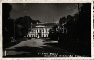 1936 Buziásfürdő, Baile Buzias; Sanatoriul Ministerului Domeniilor / minisztériumi üdülő és szanatórium / sanatorium
