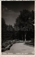 1936 Buziásfürdő, Baile Buzias; Vedere din parc. Edit Bazarul Klauber / Park