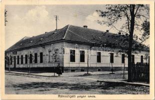 1933 Budapest XVII. Rákosliget, polgári iskola