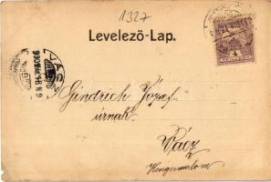 1900 Szeged, Állami felsőbb leányiskola. Schulhof Károly kiadása (szakadás / tear)