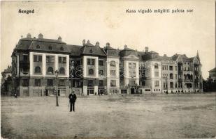 1915 Szeged, Kass vigadó mögötti palota sor, Bétsch és Dékány, Hajós Ferenc és Koncz Antal üzlete