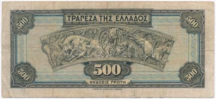 Görögország 1932. 500D T:III,III- Greece 1932. 500 Drachmai C:F,VG Krause 102