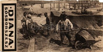 1915 17 darab I. világháborús csatajeleneteket ábrázoló számolócédula sorozat / Set of 17 counting-s...