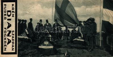 1915 17 darab I. világháborús csatajeleneteket ábrázoló számolócédula sorozat / Set of 17 counting-s...