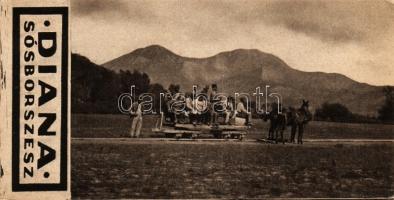 1915 17 darab I. világháborús csatajeleneteket ábrázoló számolócédula sorozat / Set of 17 counting-s...