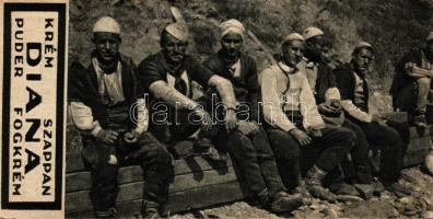 1915 17 darab I. világháborús csatajeleneteket ábrázoló számolócédula sorozat / Set of 17 counting-s...