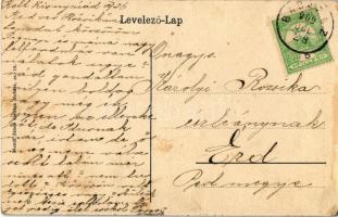 1909 Mohács, Baranyavármegye László közkórháza. Blandl János kiadása  (fl)