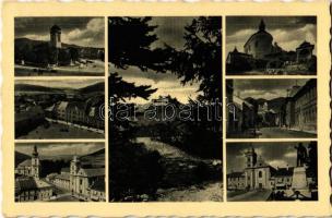 1942 Rozsnyó, Roznava; mozaiklap Krasznahorka várával / multi-view postcard with Hrad Krásna Horka castle