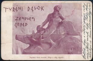 Zempléni Árpád (1865-1919) költő, műfordító saját kézzel írt képeslapja