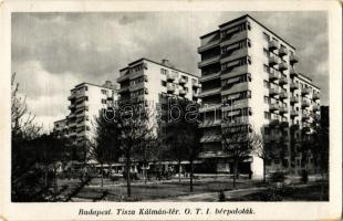 1938 Budapest VIII. Tisza Kálmán tér (II. János Pál pápa tér), OTI bérpaloták. Pfeiffer Emilné kiadása (EB)