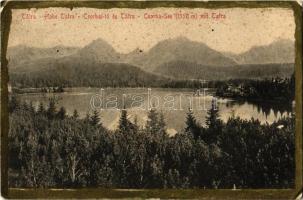 1916 Tátra, Magas-Tátra, Vysoké Tatry;  Csorba-tó. S. A. S. Poprád 1912 / Csorba-See / Strbské pleso / lake, High Tatras (fl)