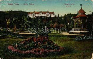 1911 Tátralomnic, Tatranská Lomnica (Magas-Tátra, Vysoké Tatry); szálloda, park / hotel, park (EK)