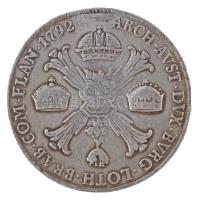 Olasz Államok / Milánó 1792M Tallér Ag "II. Lipót" (29,31g) T:2- / Italian States / Milan ...