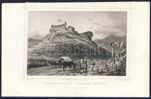1860 Boldogkő váralja metszet / Boldogkő  engraving 16x24cm