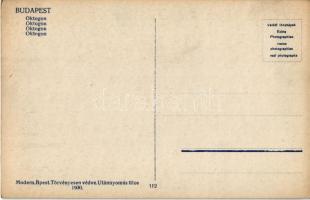 Budapest VI. Oktogon tér, autóbusz, automobilok, Dreher bak sör, Albus szappan és Orion izzó reklám,...