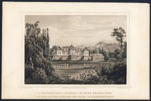 1860 Fejéregyháza metszet / Albesti engraving 16x24cm