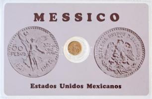 DN "Mexikó" modern mini Au pénz, lezárt, eredeti műanyag tokban (0.333) T:BU ND "Mexico" Au modern mini Au coin in sealed plastic case (0.333) C:BU