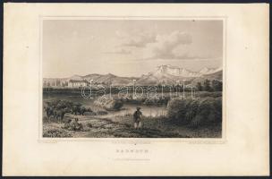 1860 Radnót metszet / Iernut engraving 16x24cm