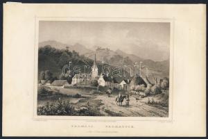 1860 Talmács metszet / Talmacel engraving 16x24cm