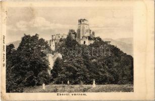 Zboró, Zborov; vár, várrom. Divald Adolf 24. / Zborovsky hrad / castle ruins (fl)