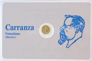 DN "Venustiano Carranza" modern mini Au pénz, lezárt, eredeti műanyag tokban (0.333) T:BU ND "Venustiano Carranza" Au modern mini Au coin in sealed plastic case (0.333) C:BU