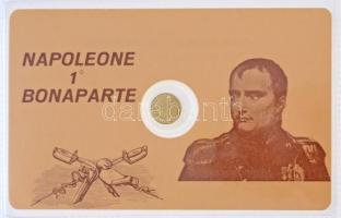 DN "Bonaparte Napóleon" modern mini Au pénz, lezárt, eredeti műanyag tokban (0.333) T:BU ND "Napoleon Bonaparte" Au modern mini Au coin in sealed plastic case (0.333) C:BU