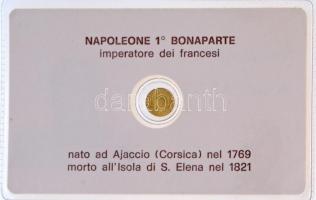 DN "Bonaparte Napóleon" modern mini Au pénz, lezárt, eredeti műanyag tokban (0.333) T:BU
...