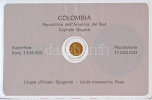 DN "Kolumbia" modern mini Au pénz, lezárt, eredeti műanyag tokban (0.333) T:BU
ND "C...