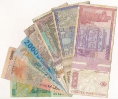 Románia 1991-2005. 1-10000L (8xklf) T:III,III- 
Romania 1991-2005. 1-10000 Lei (8xdiff) C:F,VG