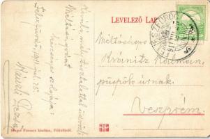 1911 Félixfürdő, Baile Felix; park és főforrás, fodrász. Singer Ferenc kiadása / park and main sprin...