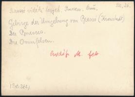 cca 1910 Brassó vidéki hegyek, Erdélyi Mór felvétele, hátulján feliratozva, 11,5×16 cm / Mountains i...