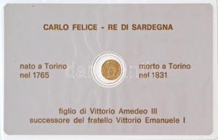 DN "Carlo Felice" modern mini Au pénz, lezárt, eredeti műanyag tokban (0.333) T:BU
ND &qu...