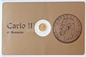 DN II. Károly modern mini Au pénz, lezárt, eredeti műanyag tokban (0.333) T:BU ND Charles II. Au modern mini Au coin in sealed plastic case (0.333) C:BU